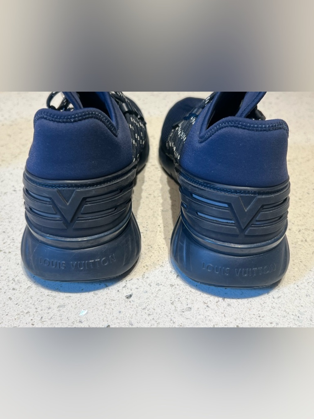 Louis Vuitton fastlane blue mesh sneakers - Picture 4 of 10